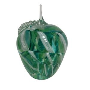 Glass  Apple Paperweight Wheaton  VILLAGE HAND BLOWN ART GLASS